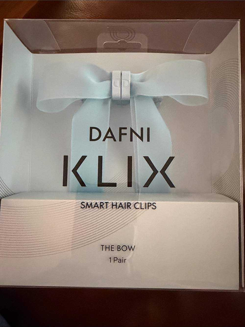 DAFNI KLIX The Bow Smart Hair Clips - Light Blue